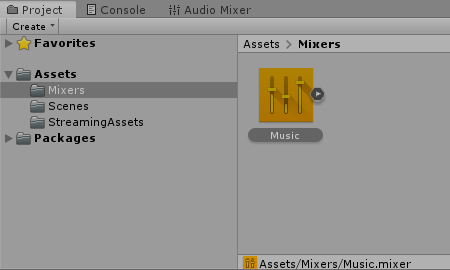 Mixer Asset